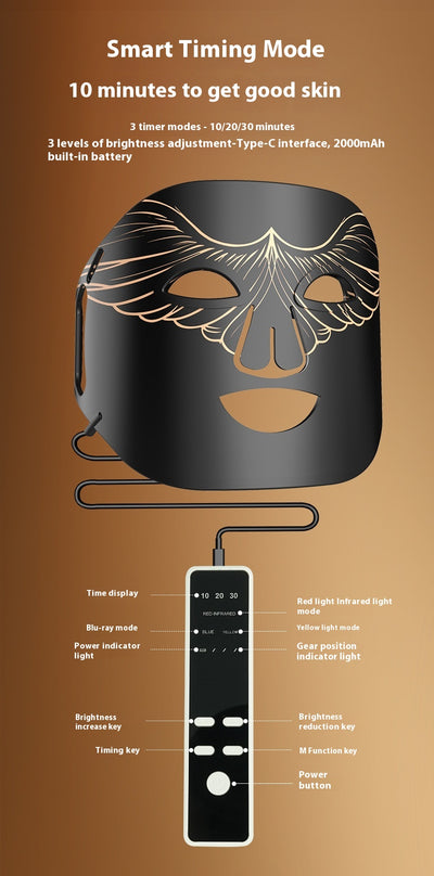 Máscara Facial de Luz Roja y Azul Everbright Bank para Tratamiento Dermatológico - Image 20