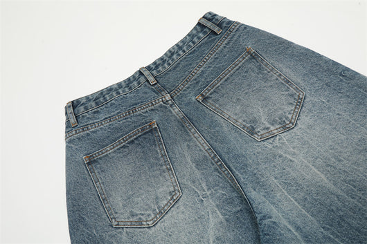 Pantalones Vaqueros Blancos Lavados Estilo Punk para Hombre - Image 23