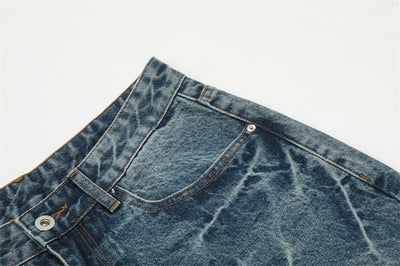 Pantalones Vaqueros Blancos Lavados Estilo Punk para Hombre - Image 28