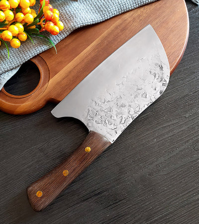 Cuchillo de Cocina Forjado a Mano en Acero Inoxidable con Mango de Madera - Image 13