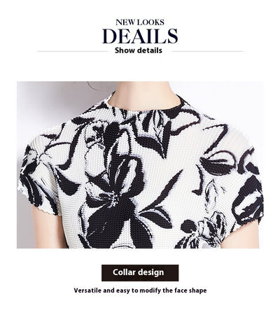 Conjunto Elegante: Blusa Manga Corta y Falda Larga - Image 7
