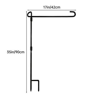 Soporte Metálico para Banderas de Jardín con Tela Lino - Image 24