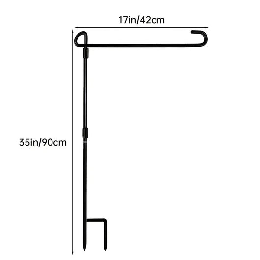 Soporte Metálico para Banderas de Jardín con Tela Lino - Image 24