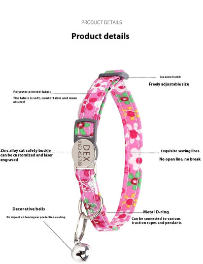 Collar Bohemio Floral para Gatos con Diseño Delicado - Image 14