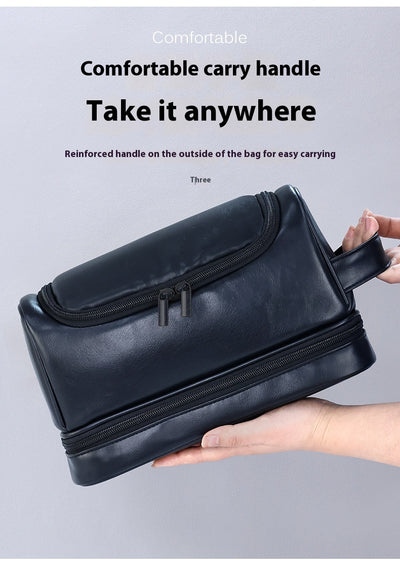 Bolsa de Aseo Ejecutiva en Cuero - Organizador de Viaje Profesional con Gancho - Image 20