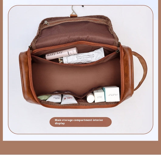 Bolsa de Aseo Ejecutiva en Cuero - Organizador de Viaje Profesional con Gancho - Image 21