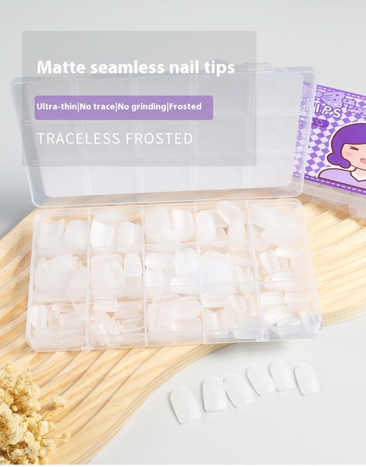Uñas Postizas Ultradelgadas Efecto Cristal - Forma Almendra sin Pulir - Image 23