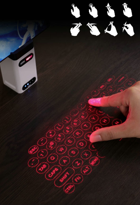 Teclado Láser Virtual Bluetooth con Proyector y Función Ratón - Image 23