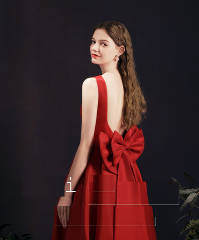 Vestido Midi Retro Sin Espalda para Mujer - Elegancia Atemporal - Image 14