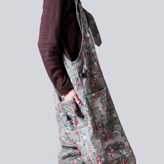 Pantalón Vaquero Ancho Desgastado con Estampado y Ajuste Regulable - Image 24