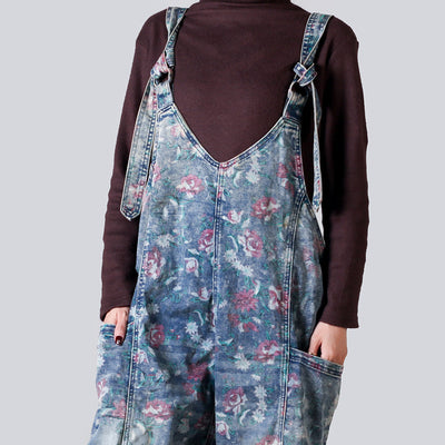 Pantalón Vaquero Ancho Desgastado con Estampado y Ajuste Regulable - Image 28