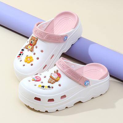 Sandalias Tipo Muffin con Plataforma para Mujer - Pantuflas de Exterior con Cobertura - Image 9