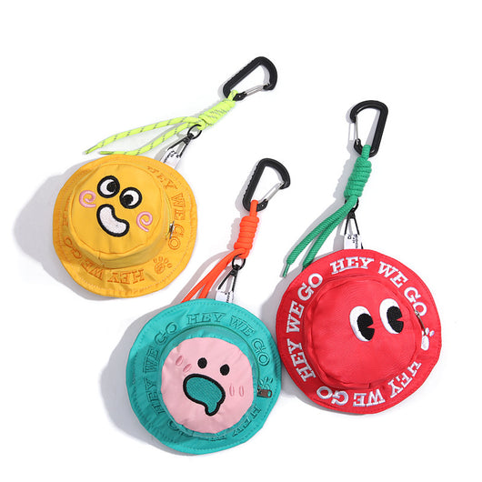 Bolsa Portaauriculares con Diseño de Carita Sonriente - Llavero Compacto - Image 13