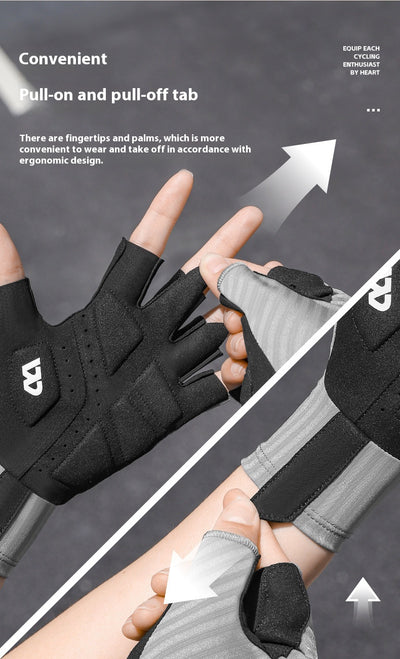 Guantes de Ciclismo sin Dedos con Absorción de Impactos y Transpirabilidad - Image 14