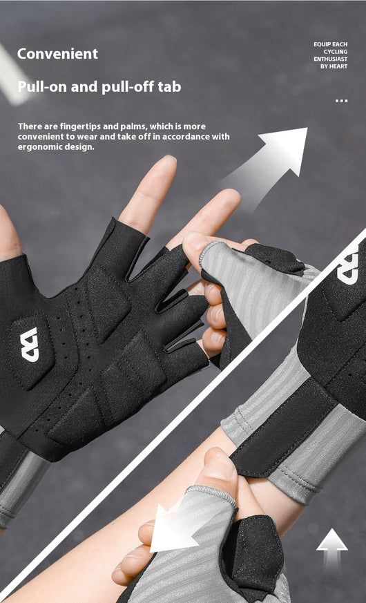 Guantes de Ciclismo sin Dedos con Absorción de Impactos y Transpirabilidad - Image 14