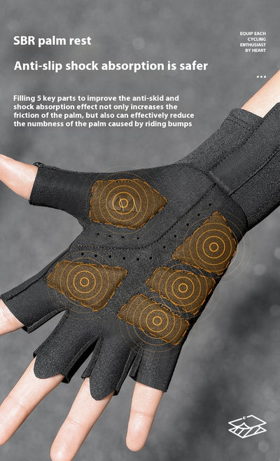 Guantes de Ciclismo sin Dedos con Absorción de Impactos y Transpirabilidad - Image 15