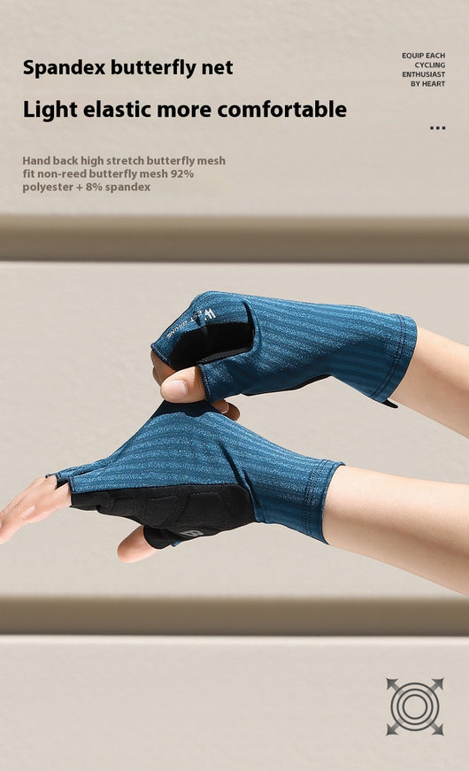 Guantes de Ciclismo sin Dedos con Absorción de Impactos y Transpirabilidad - Image 16