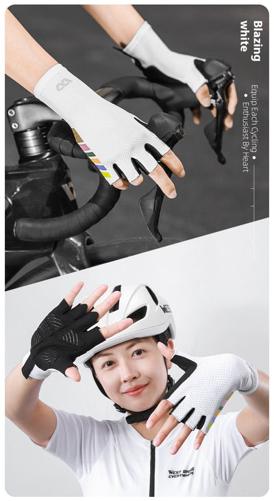 Guantes de Ciclismo sin Dedos con Absorción de Impactos y Transpirabilidad - Image 23