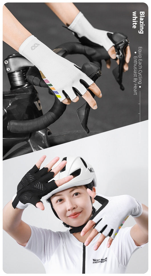 Guantes de Ciclismo sin Dedos con Absorción de Impactos y Transpirabilidad - Image 23