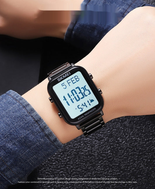 Reloj Cuadrado de Acero Multifuncional para Hombre - Image 8