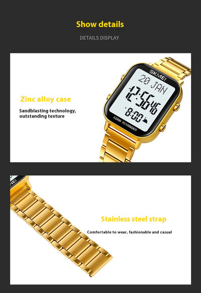Reloj Cuadrado de Acero Multifuncional para Hombre - Image 9