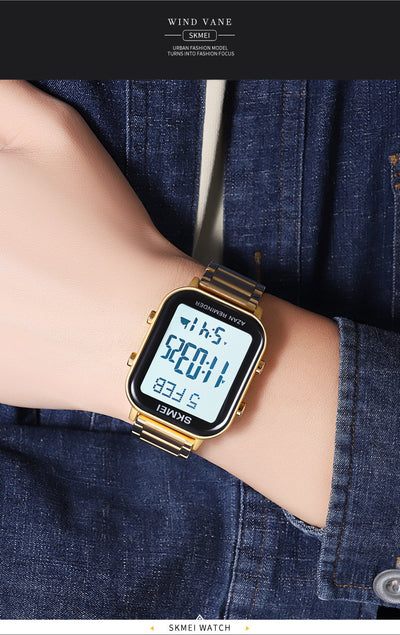 Reloj Cuadrado de Acero Multifuncional para Hombre - Image 14
