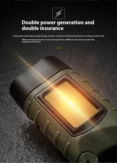 Linterna Solar Recargable a Manivela - Luz de Emergencia Portátil - Image 13
