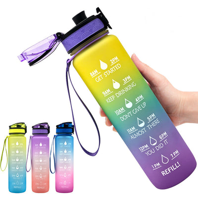 Botella Deportiva 1L Tritan con Marcador de Tiempo - Botella Motivacional Hermética para Fitness y Ciclismo - Image 44