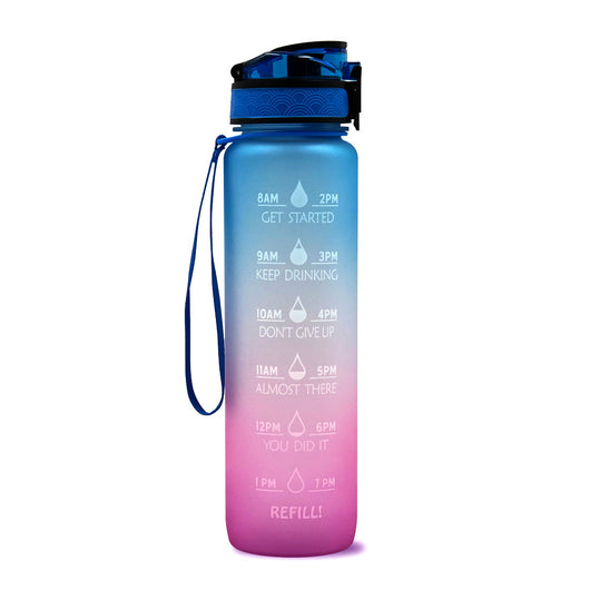 Botella Deportiva 1L Tritan con Marcador de Tiempo - Botella Motivacional Hermética para Fitness y Ciclismo - Image 51