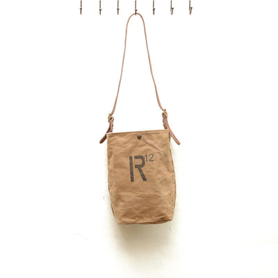 Bolso Diagonal Vintage Art Canvas con Cruces Lavado - Image 12