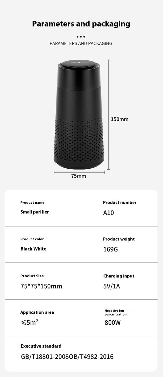 Purificador de Aire Portátil con Luz LED - Para Hogar, Oficina y Espacios Cerrados - Image 21