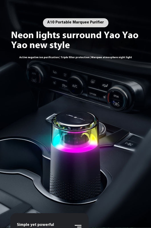 Purificador de Aire Portátil con Luz LED - Para Hogar, Oficina y Espacios Cerrados - Image 22