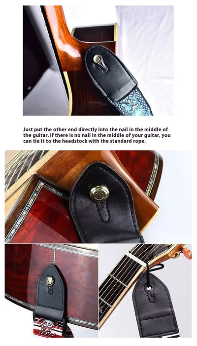 Correa de Guitarra de Cuero Artesanal - Diseño Personalizado para Guitarra Acústica y Eléctrica - Image 31