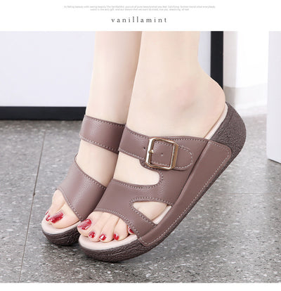 Sandalias Talla Grande Mujer Verano Suela Suave con Alzada - Image 53