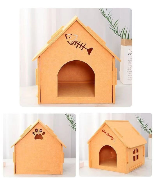 Cama Felpa para Gatos Cuatro Estaciones Desmontable y Lavable - Image 22