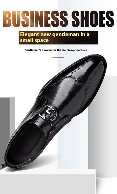 Zapatos de Cuero Elegantes con Bordado - Slip-on Puntiagudo para Hombre - Image 50