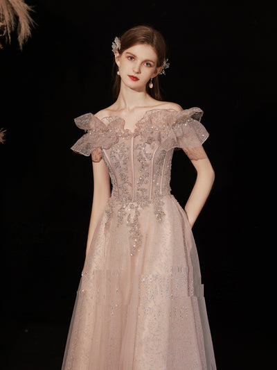 Vestido de Noche con Hombros Descubiertos - Image 16