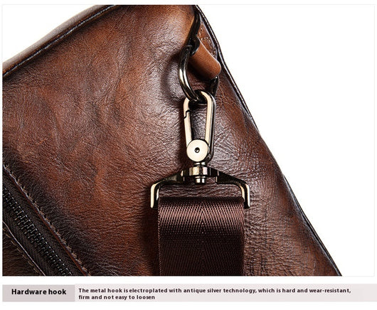 Bolsa Mensajero de Cuero Genuino Estilo Retro para Hombre - Image 11