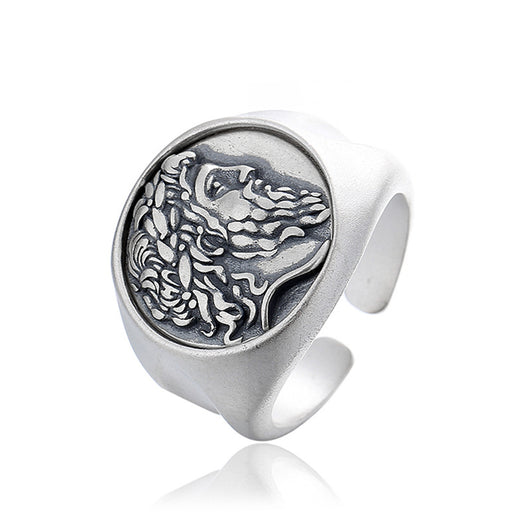 Anillo de Plata Esterlina con Moneda de Zeus - Diseño Versátil - Image 9