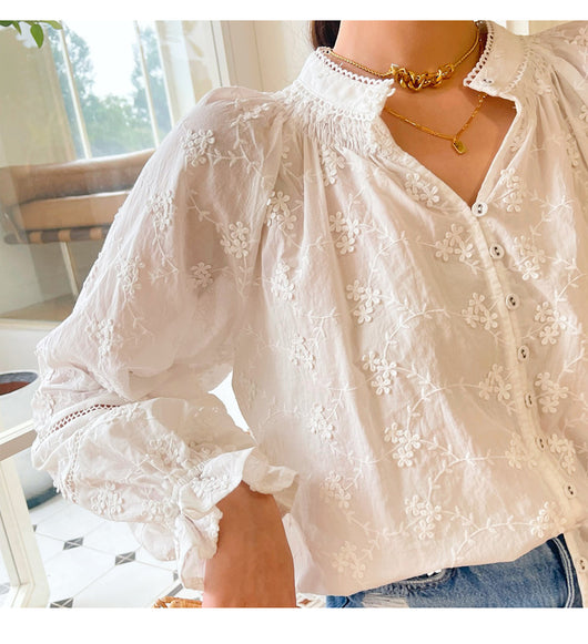 Blusa Francesa de Manga Larga Elegante Diseño Moderno - Image 21