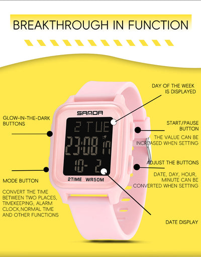 Reloj Multifuncional Unisex con Alarma y Pantalla Digital - Image 26
