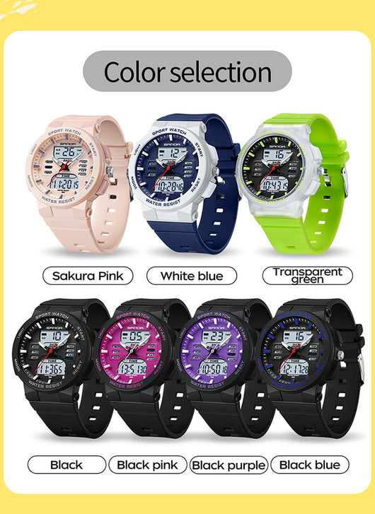 Reloj Deportivo Dual Display Luminoso Resistente al Agua - Image 12