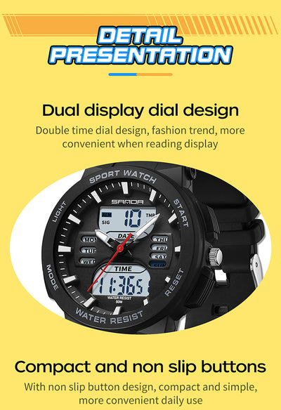 Reloj Deportivo Dual Display Luminoso Resistente al Agua - Image 16