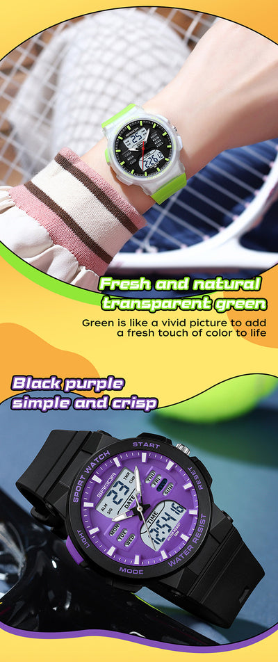 Reloj Deportivo Dual Display Luminoso Resistente al Agua - Image 22