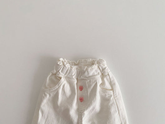 Pantalones Anchos de Niña con Detalle de Encaje y Oreja Retro - Moda Casual Primavera - Image 23