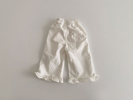 Pantalones Anchos de Niña con Detalle de Encaje y Oreja Retro - Moda Casual Primavera - Image 27
