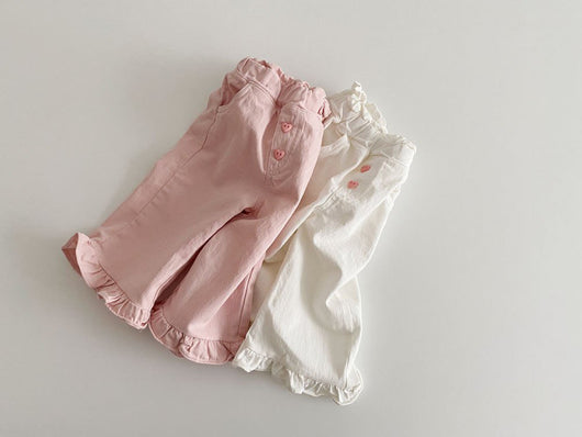 Pantalones Anchos de Niña con Detalle de Encaje y Oreja Retro - Moda Casual Primavera - Image 29