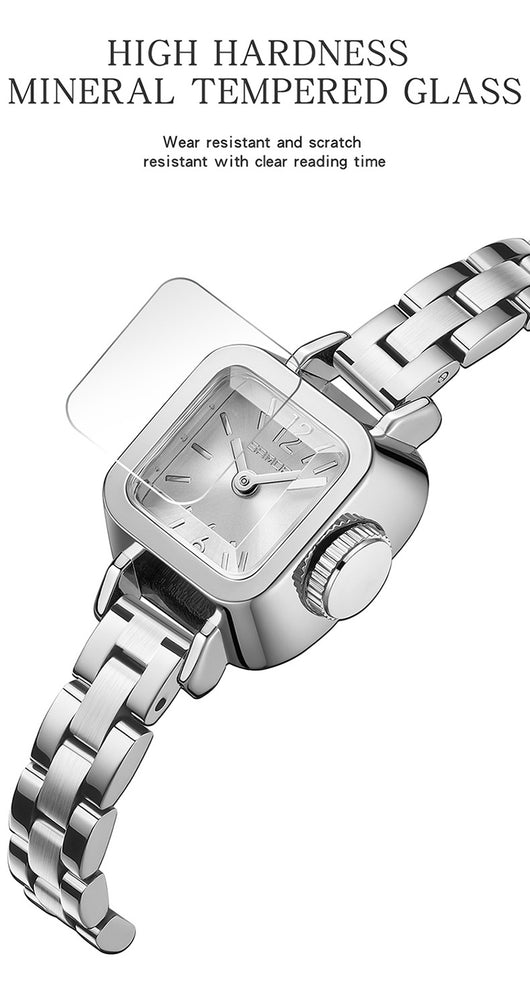 Reloj de Malla Cuarzo Diseño Minimalista con Números Romanos Resistente al Agua - Image 17