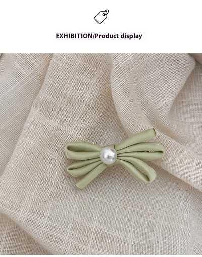 Clips de Cabello con Moño de Perla - Par de Horquillas Pato Laterales - Image 22