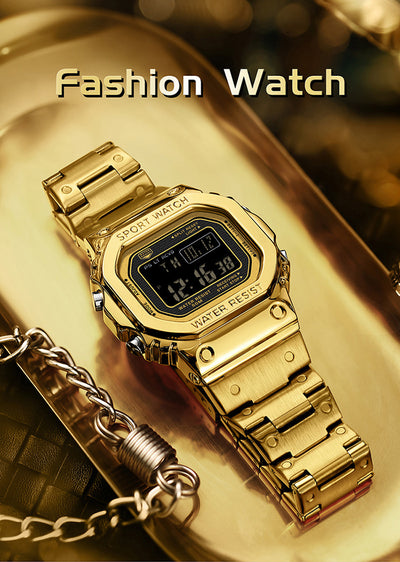 Reloj Deportivo Cuadrado Multifuncional con Luz Táctil y Resistencia al Agua - Image 9